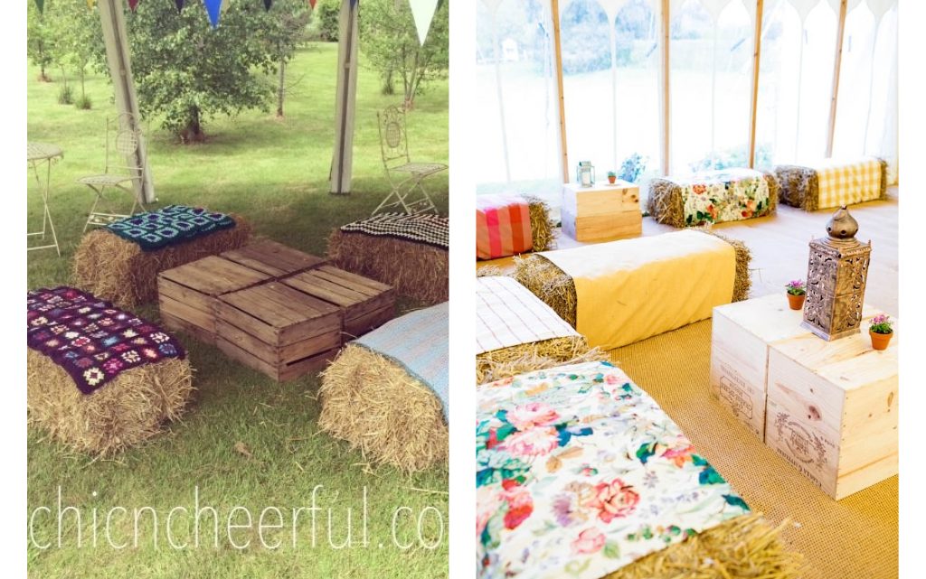 Hay Bale Furniture for Outdoors, So Creative